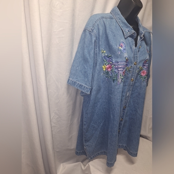 Bobbie brooks button-down blouse size 22W/24W - Picture 4 of 7